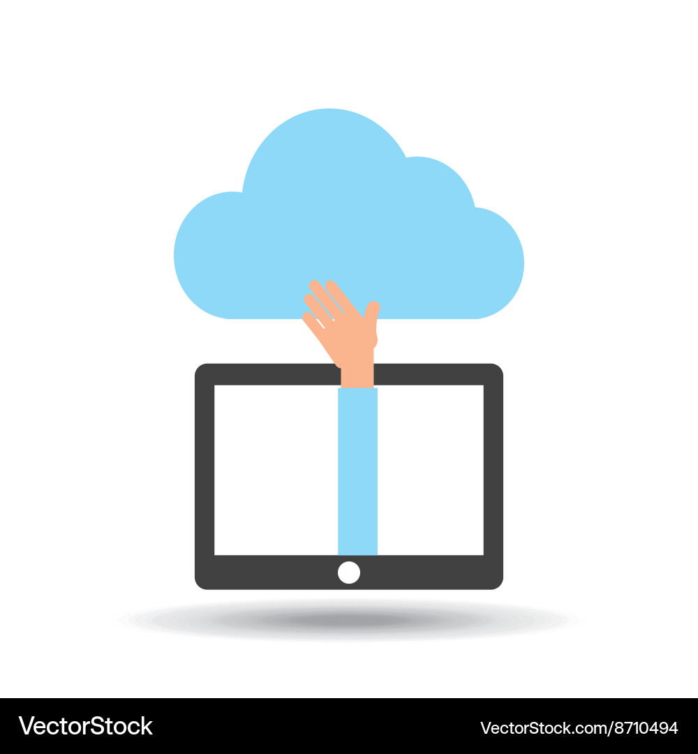 Cloud computing design Vector Image