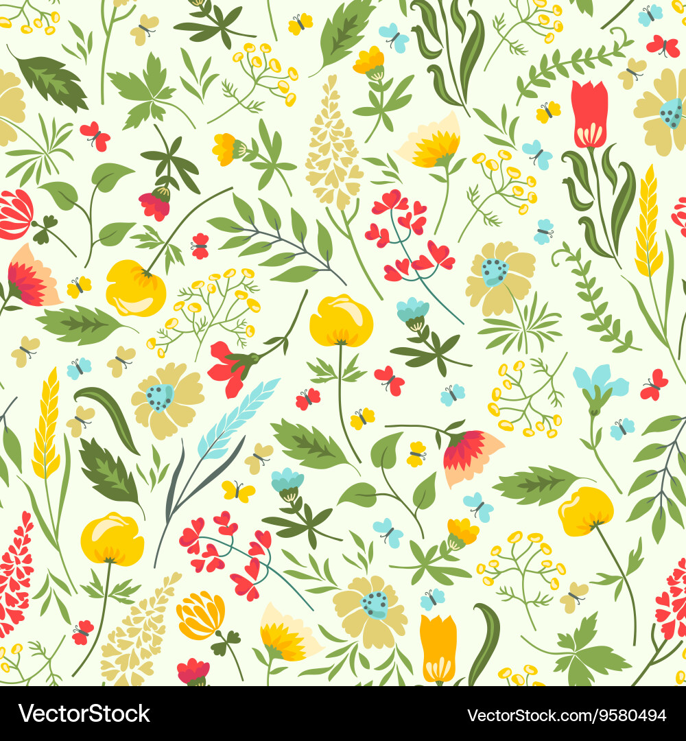 Delicate Floral Pattern vector image