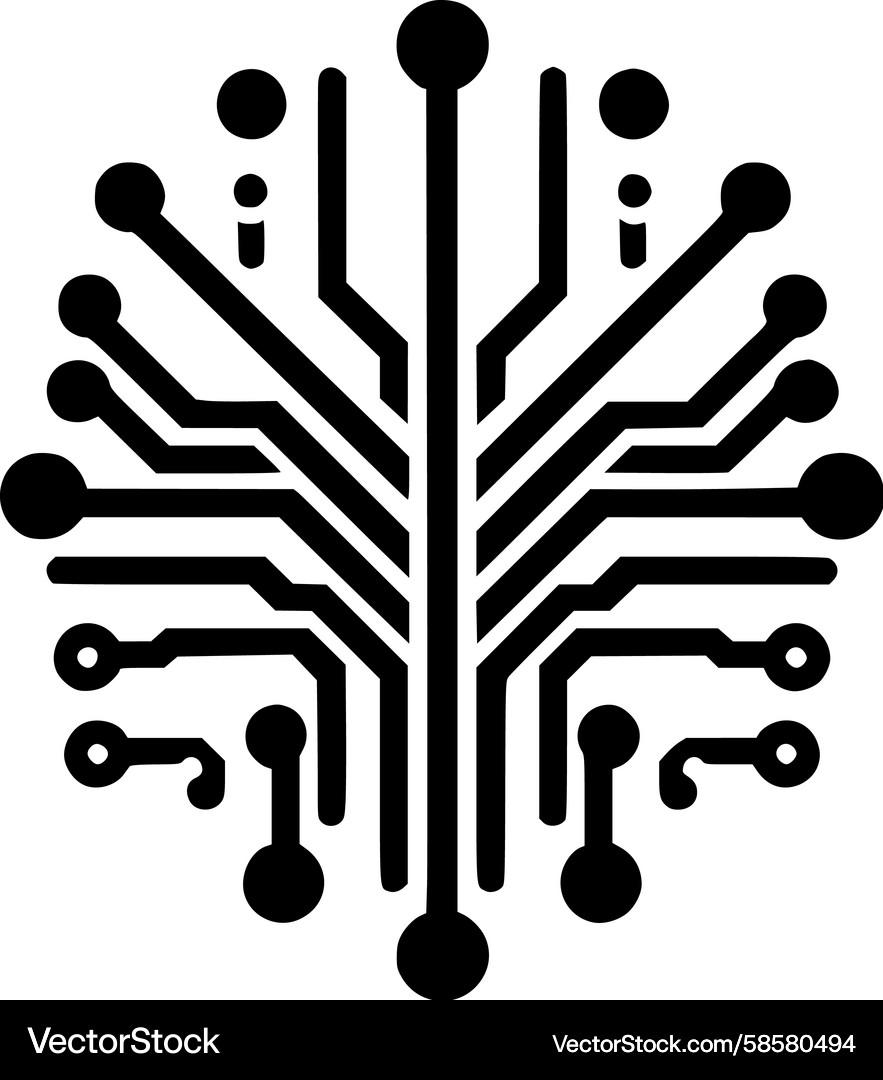 Digital Tree Network Vector Image