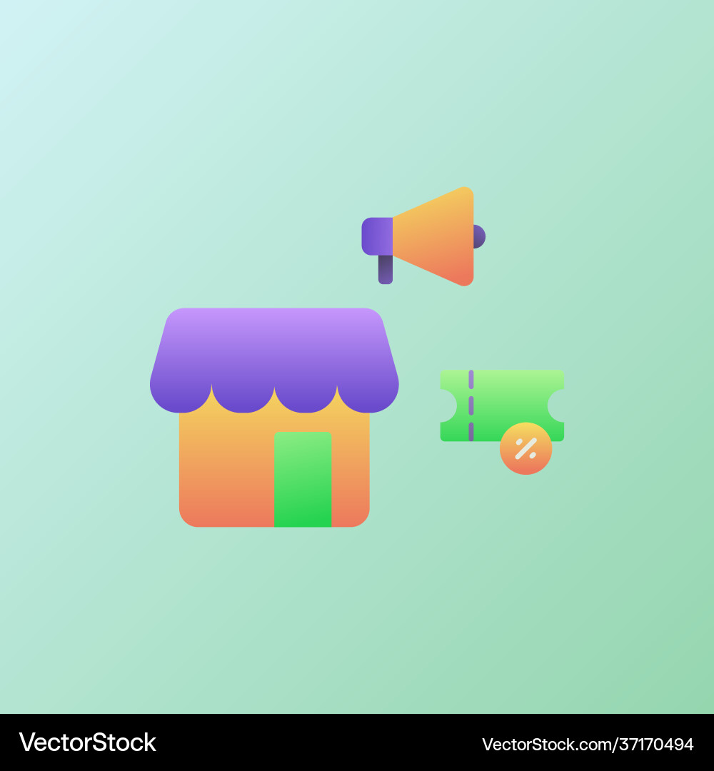 Marketplace icons collection with smooth style Marketplace icons collection with smooth style vector image