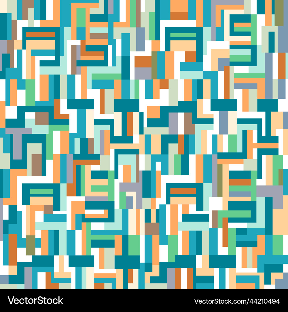 Multicolored Geometric Pattern vector image