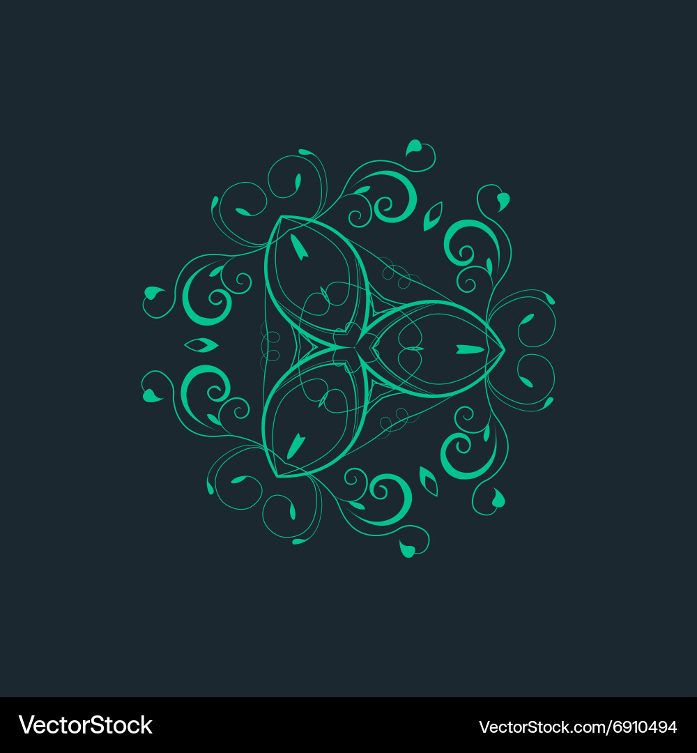 Ornamental background with pattern style Vector Image