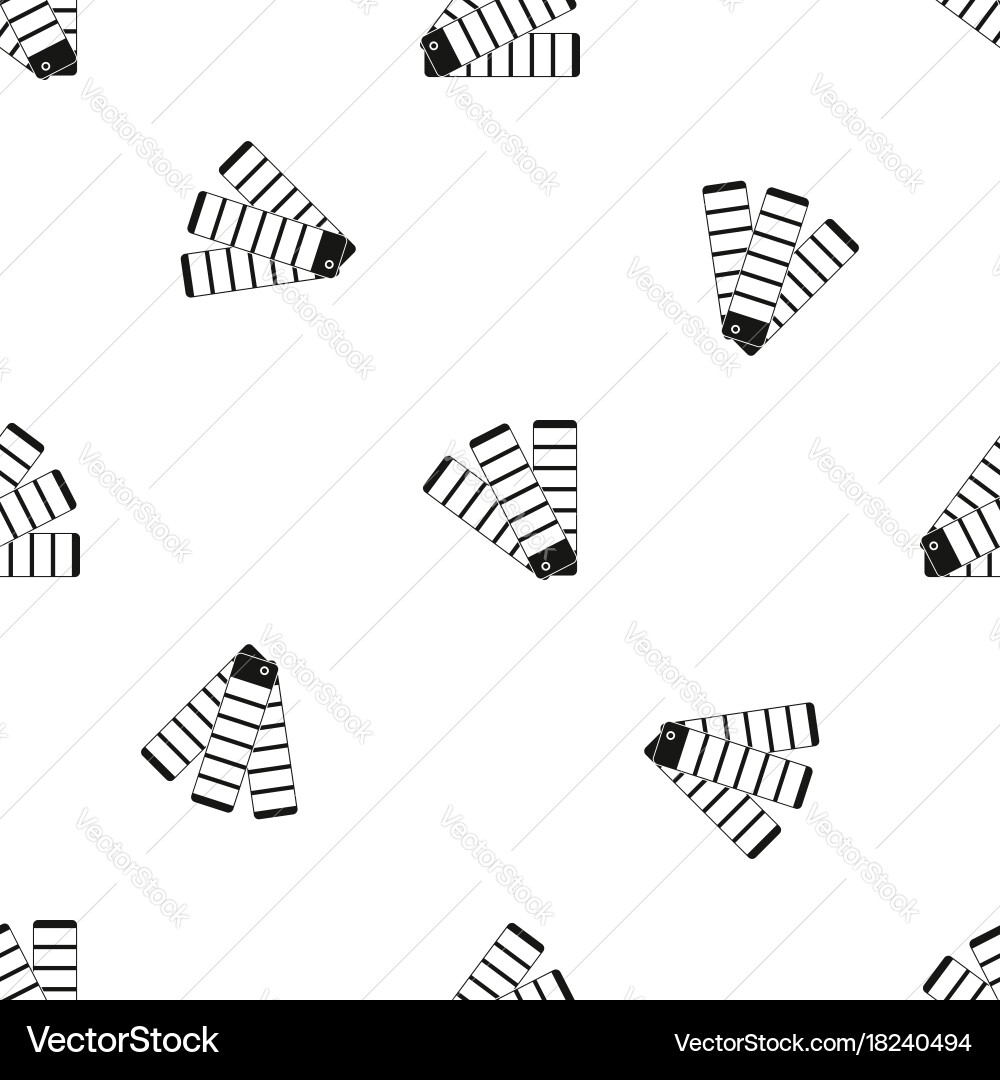 Paint color selection booklet pattern seamless Vector Image