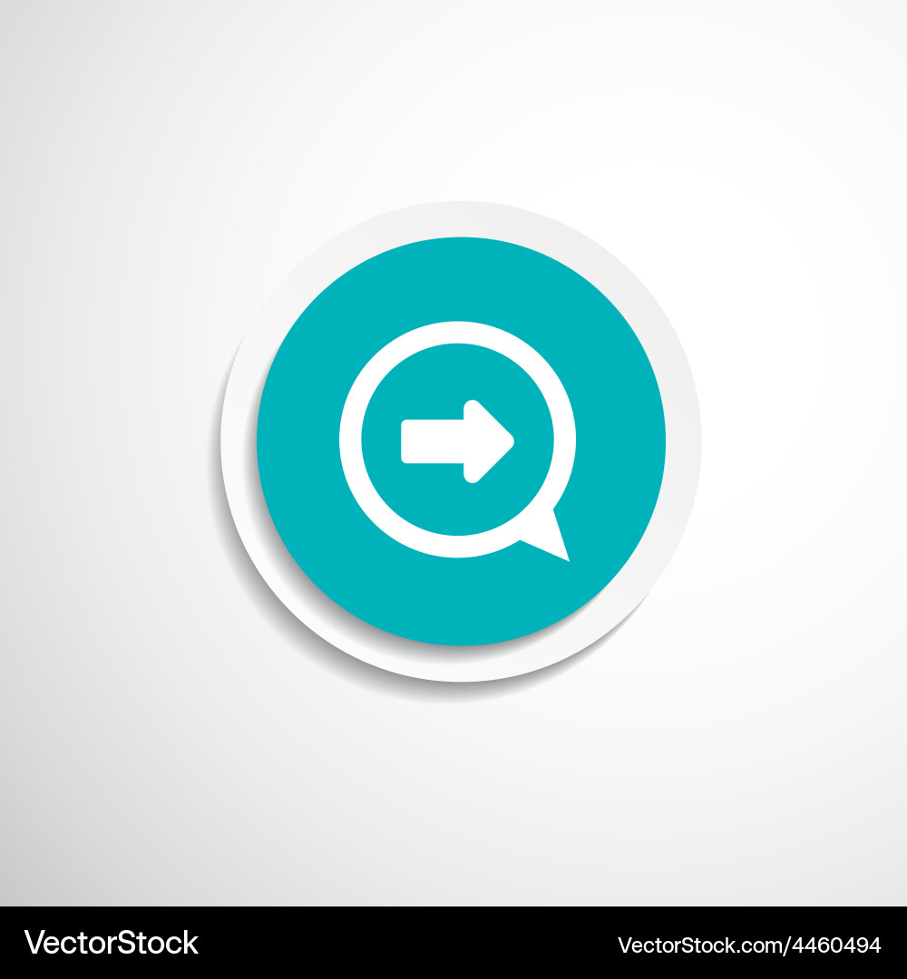 Rechts Arrow Pointer Cursor Icon vektorbild