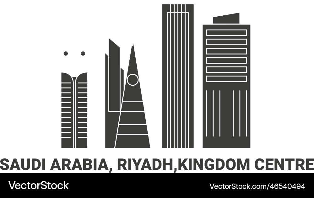 Saudi arabia riyadhkingdom centre travel vector image