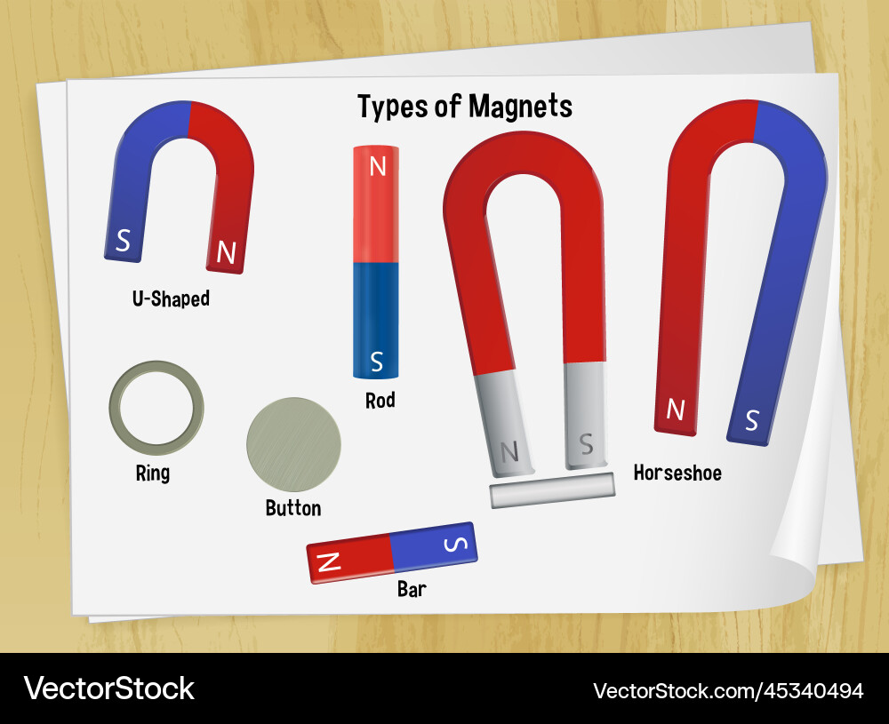 set-of-type-magnets-royalty-free-vector-image-vectorstock