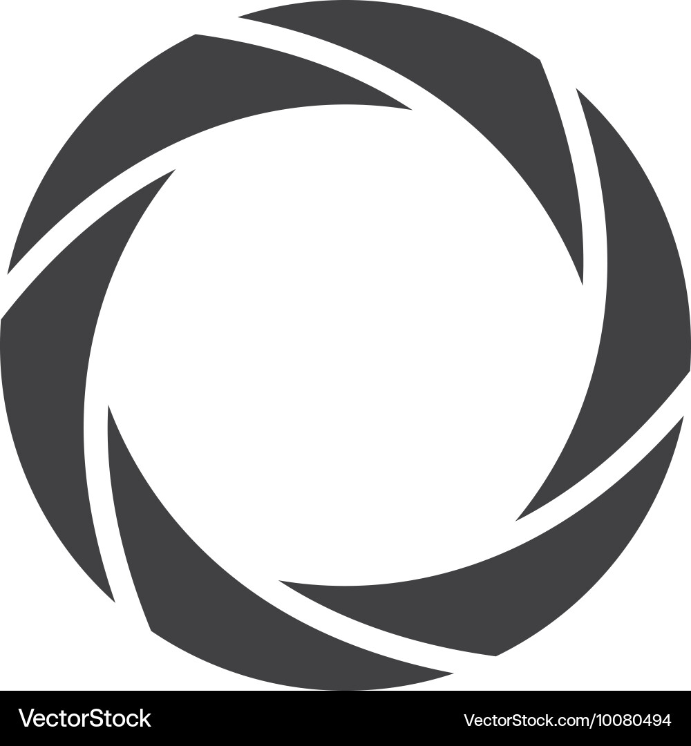 Shutter Icon - Camera Symbol vector image