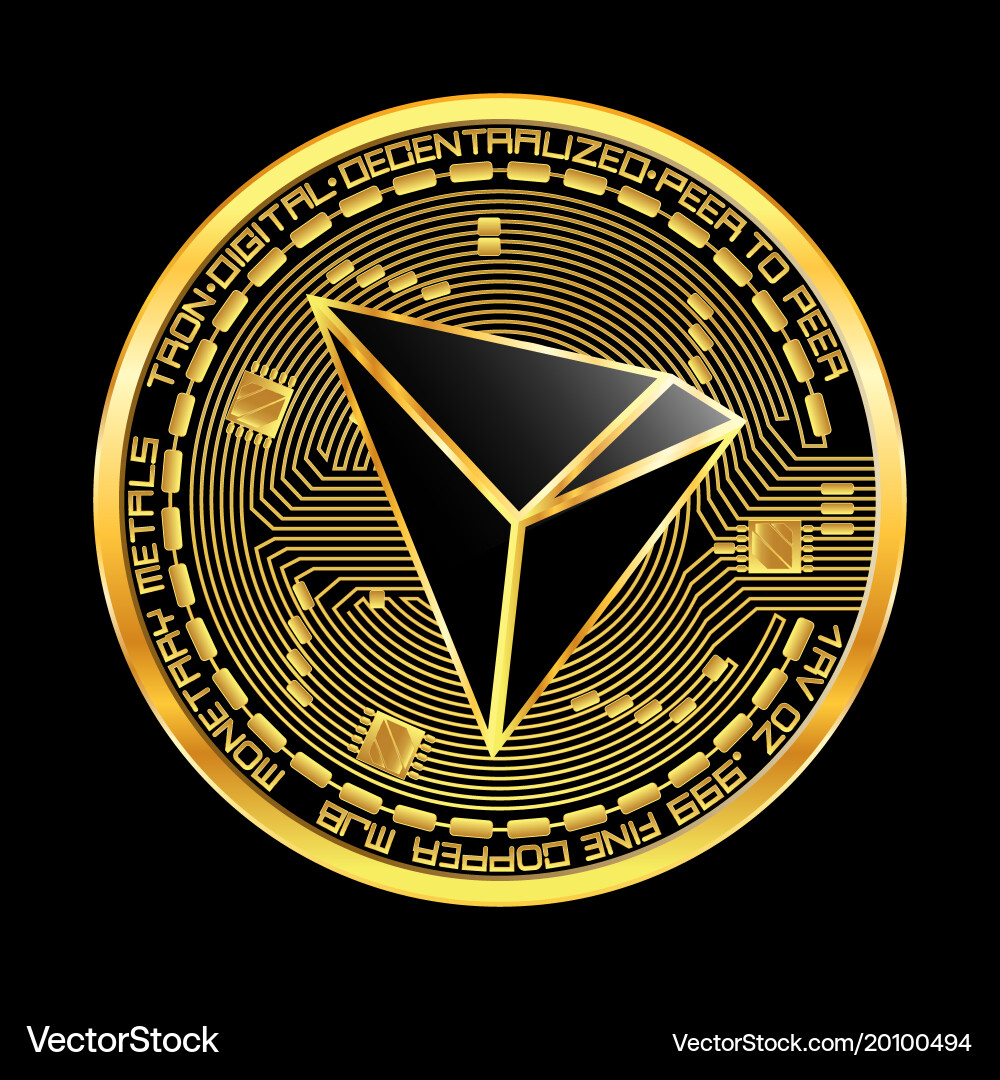 Tron Cryptocurrency Symbol – Royalty-Free Vector | VectorStock