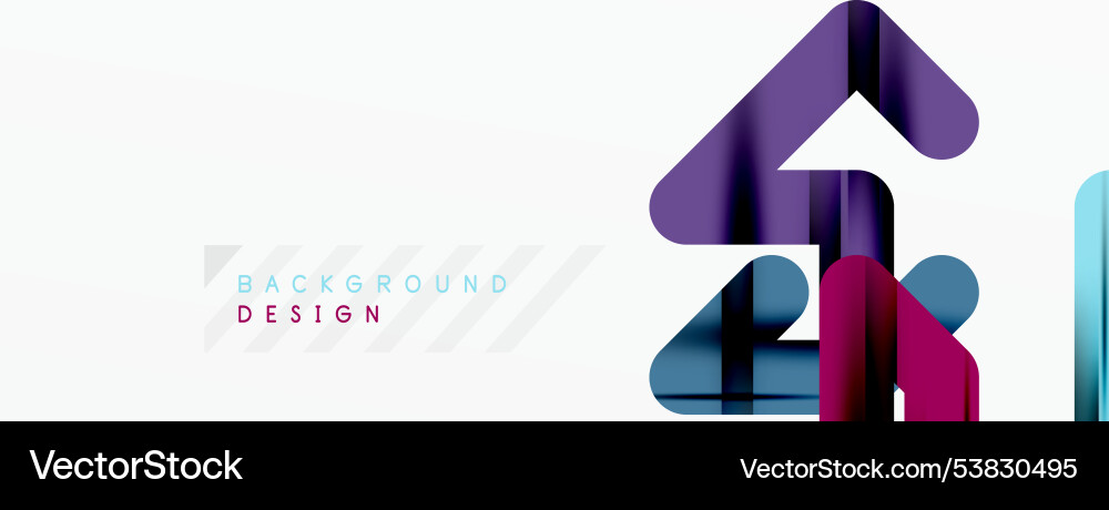Abstract background - colorful lines composition vector image