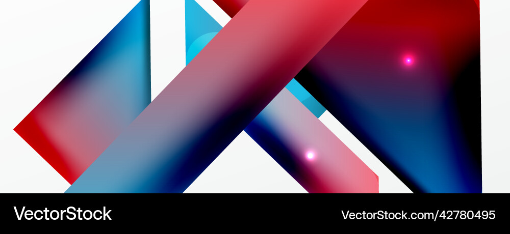 Abstract background simple color geometric shapes Vector Image