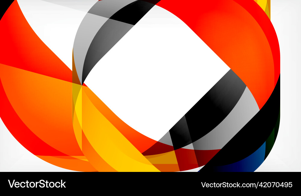 Abstract square shape with overlapping waves Abstract square shape with overlapping waves Vector Image