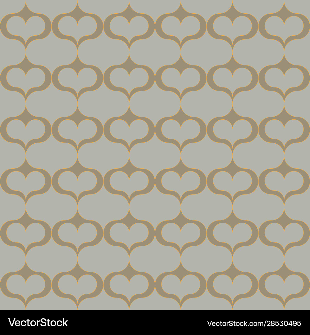 Abstract trellis pattern with hearts in stone Abstract trellis pattern with hearts in stone vector image