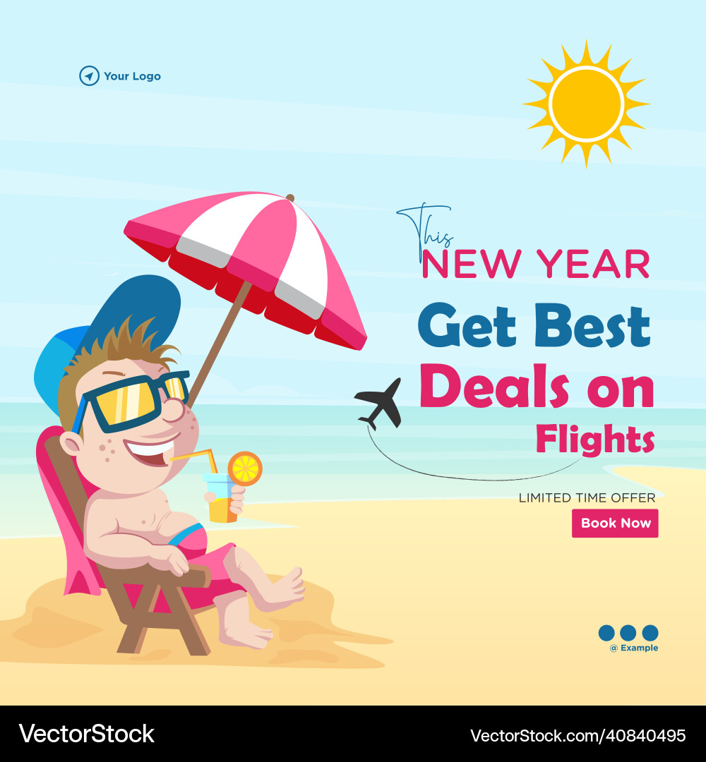 Banner design of new year Banner design of new year vector image
