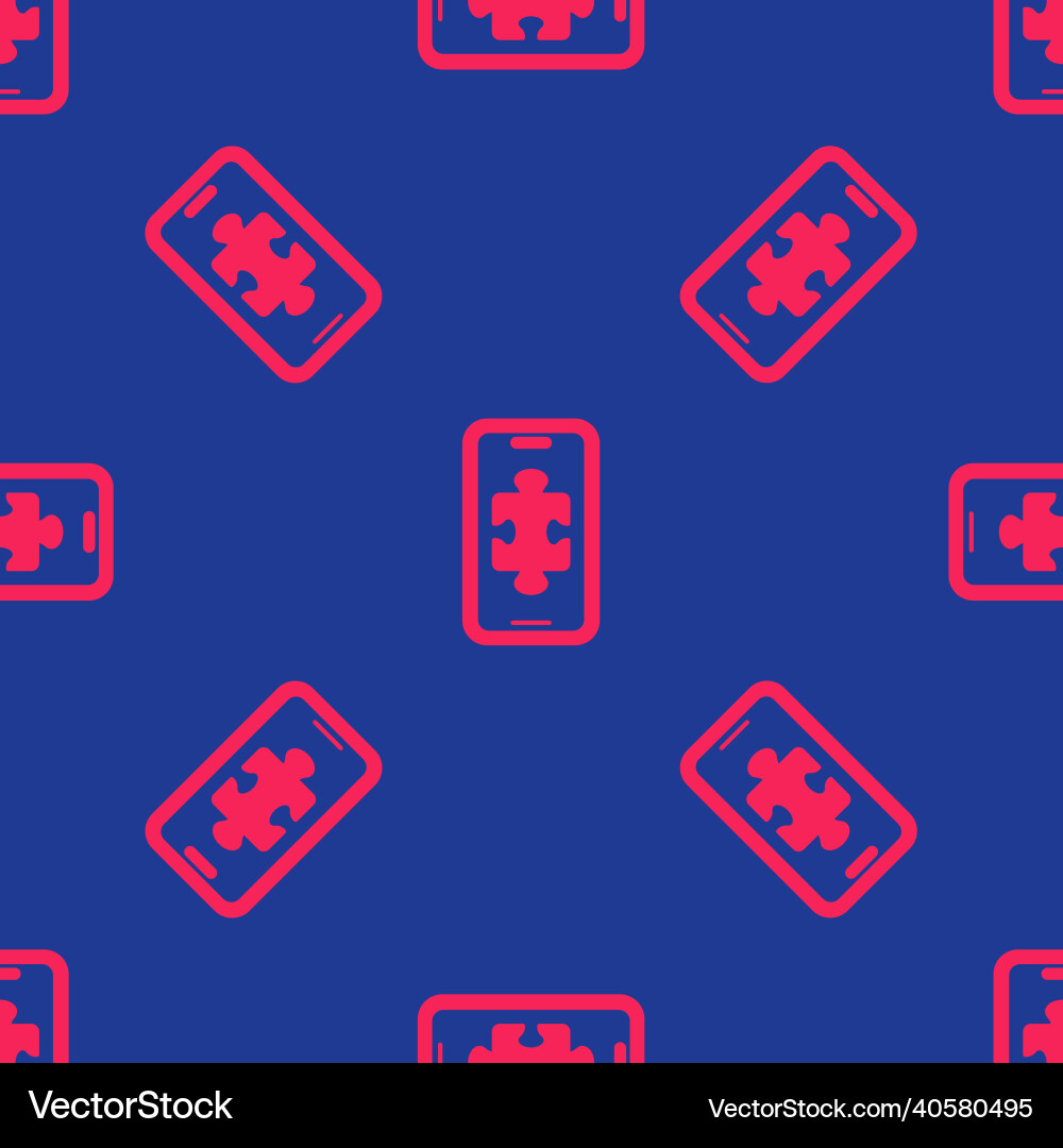 Red smartphone and playing in game icon isolated Vector Image