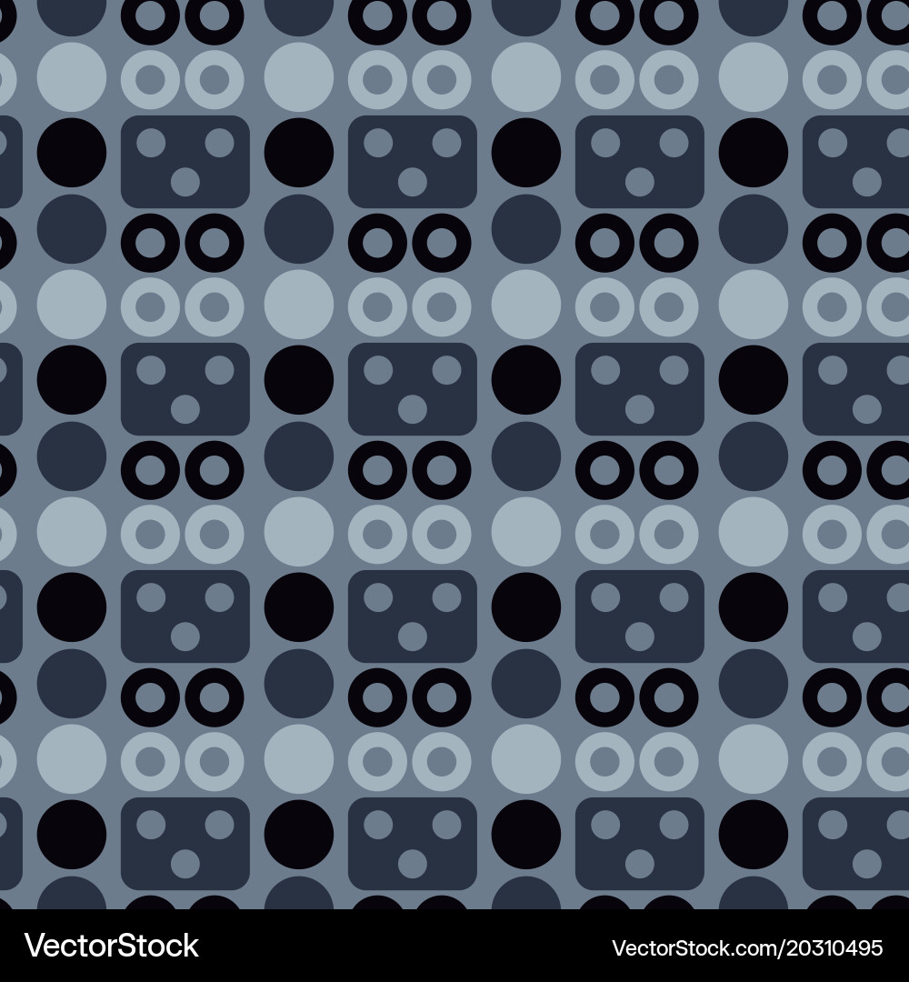Robot face seamless pattern vector image