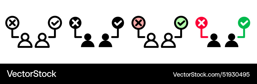 Set featuring decision arrows with three-way Set featuring decision arrows with three-way Vector Image