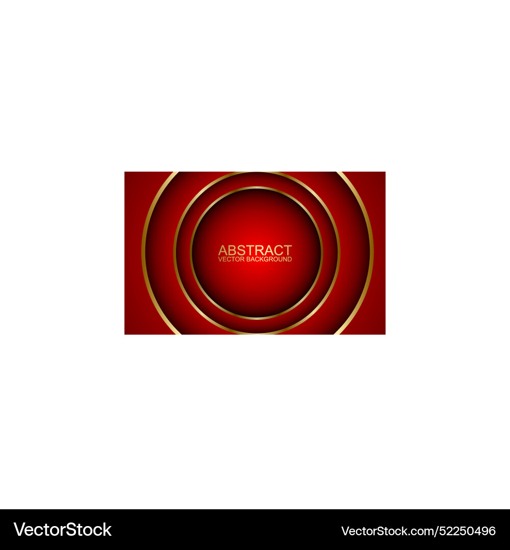 Abstract 3d circle paper cut layer red background Abstract 3d circle paper cut layer red background vector image