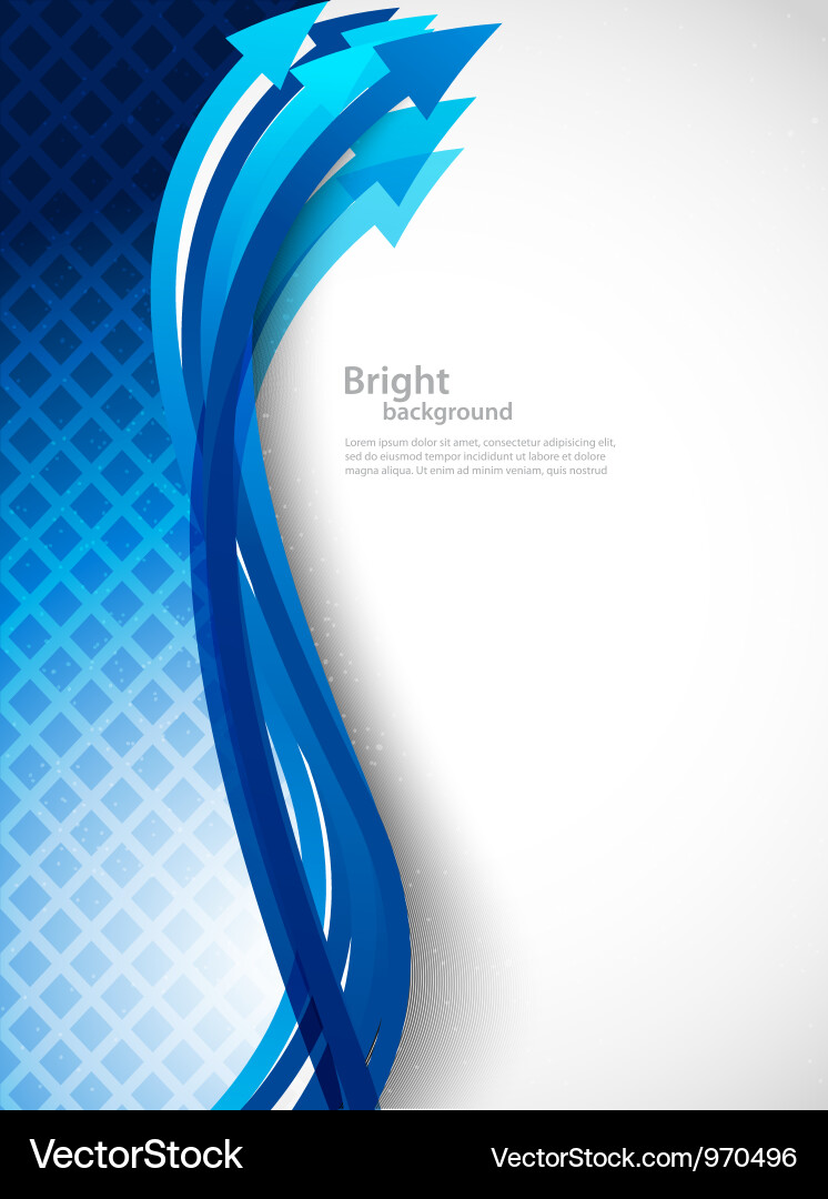 Abstract Blue Arrow Background Vector Image