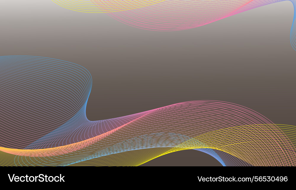Abstract colors lines wave dynamic particle Vector Image