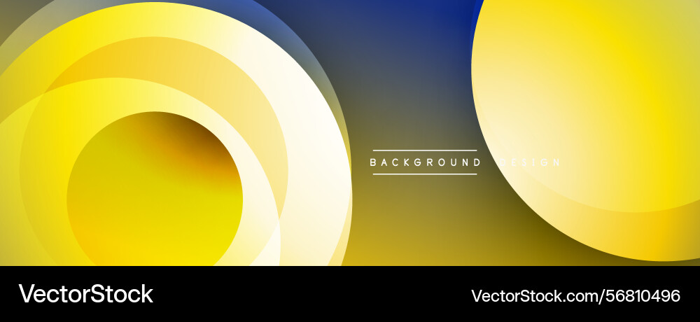 Abstract design features layered circles Vector Image
