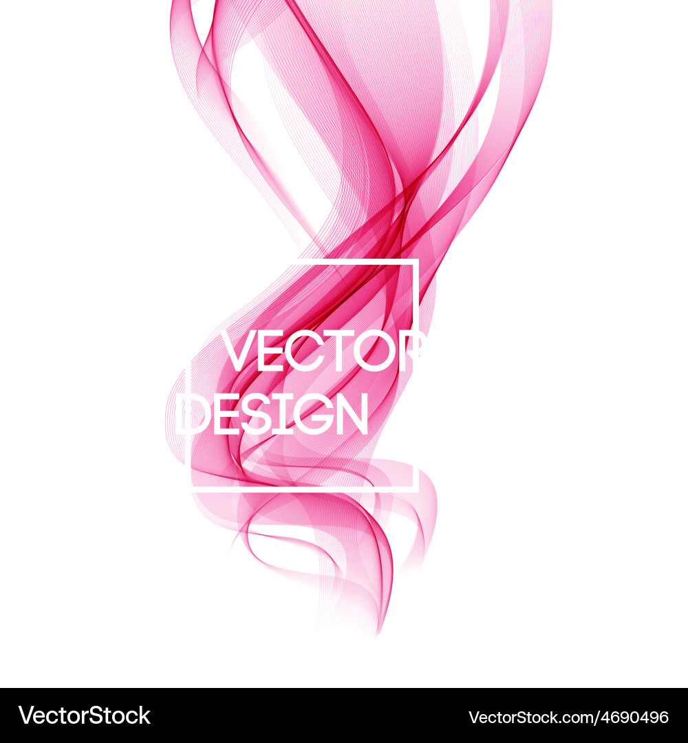 Abstract template background with wave Vector Image