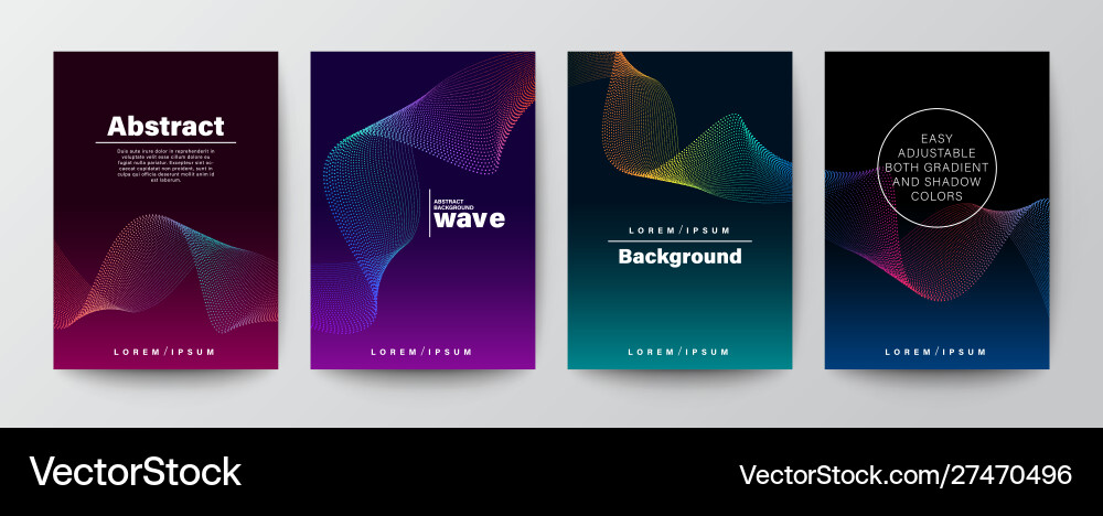 Abstract Wave Gradient Background Vector Image