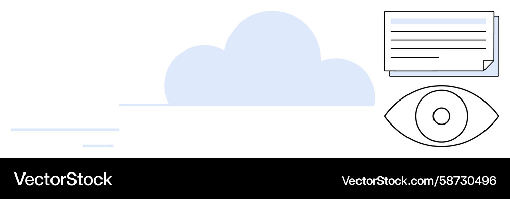 Cloud data storage and access visualization Cloud data storage and access visualization Vector Image