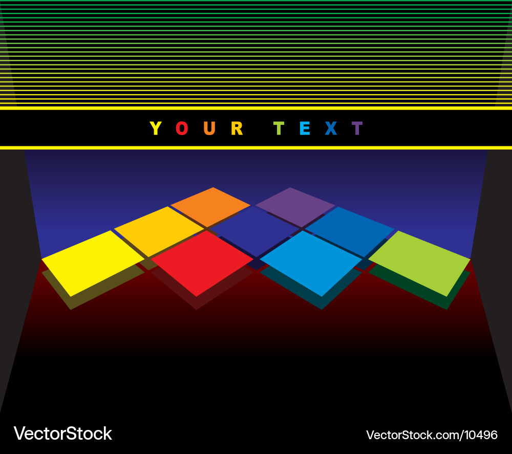 Colorful Geometric Background Vector Image