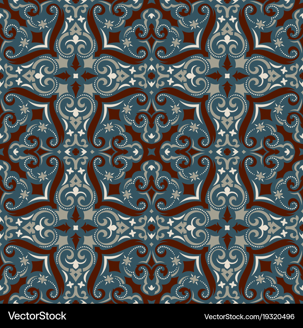 Damask Pattern Background vector image