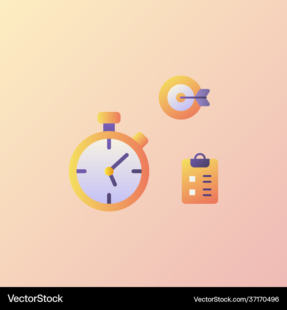 Deadline icons collection with smooth style Deadline icons collection with smooth style vector image