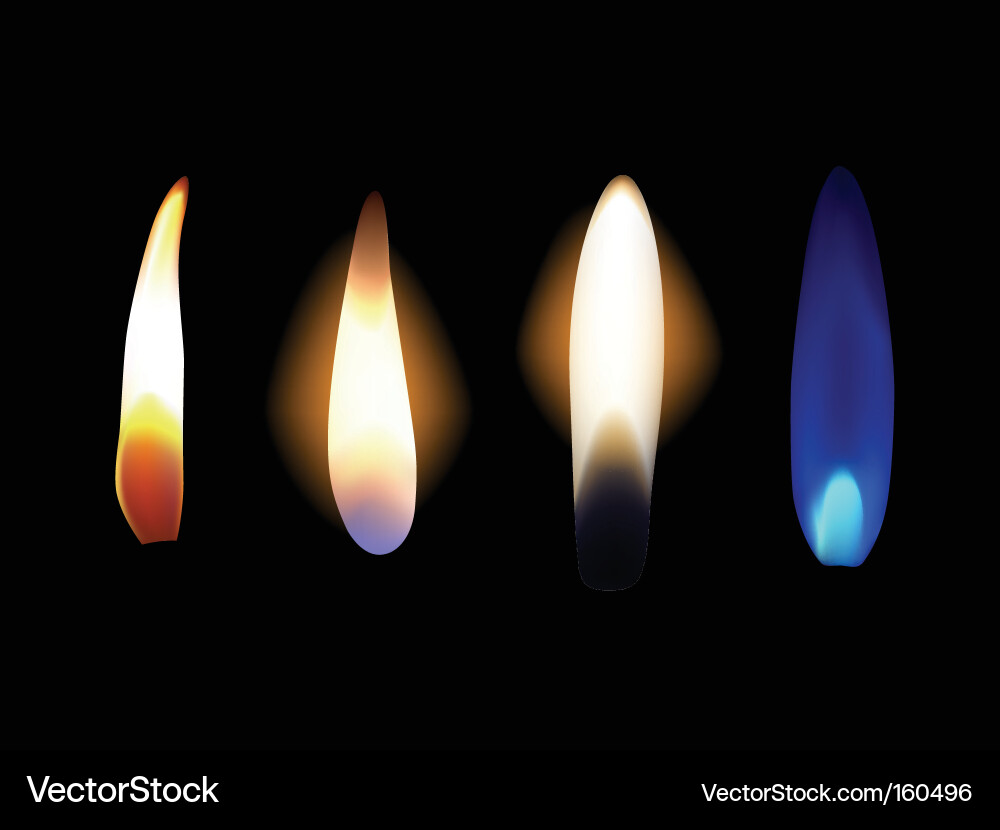 Dynamic Flame Burst Vector Image