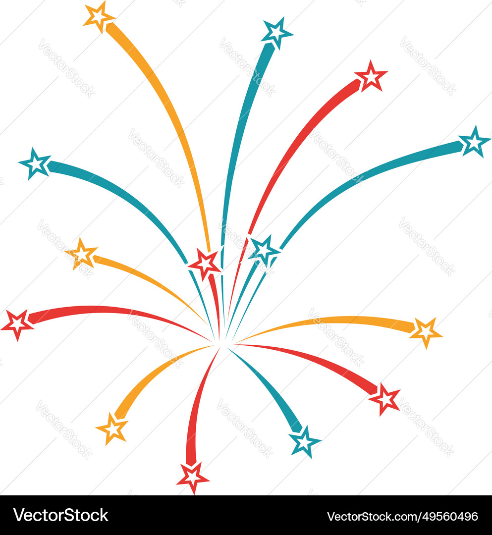 Fireworks simple element Vector Image