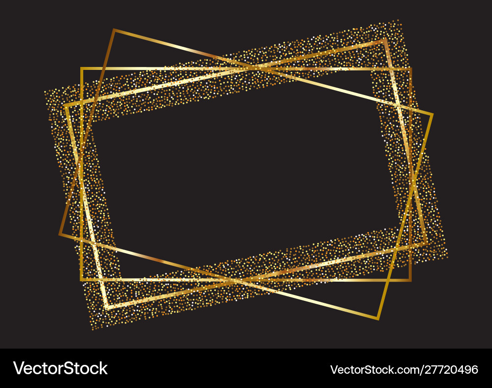 Glitter Frame Background vector image