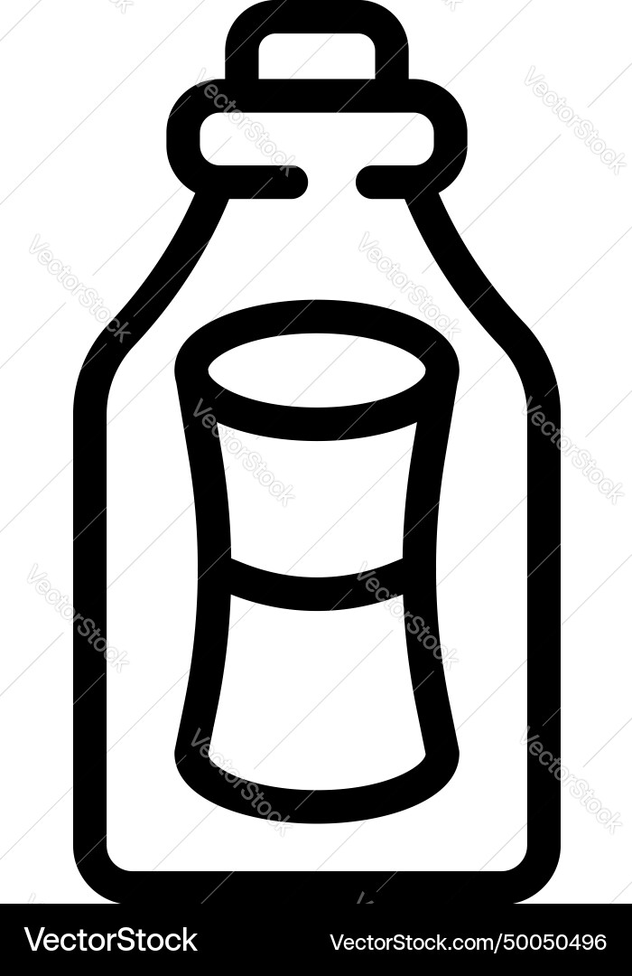 Message container bottle icon outline Message container bottle icon outline vector image