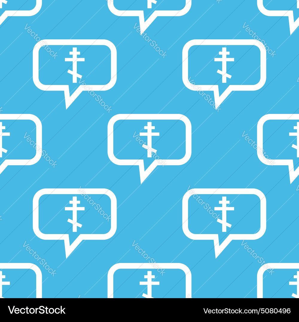 Orthodox cross message pattern Vector Image