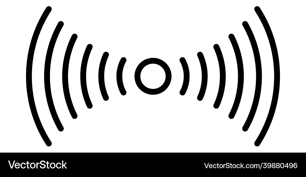 Smartphone fingerprint sensor icon simple linear Vector Image