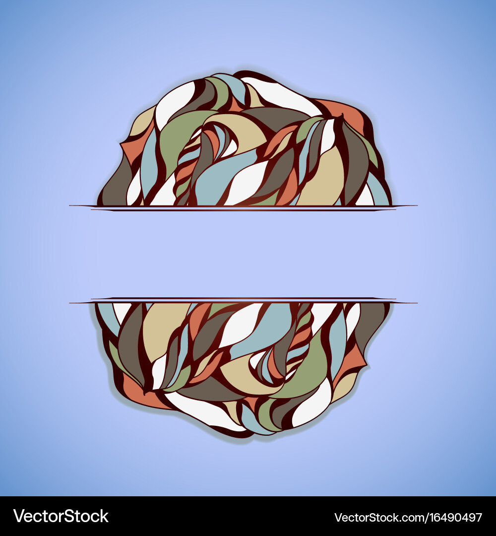 Abstract colorful frame vector image