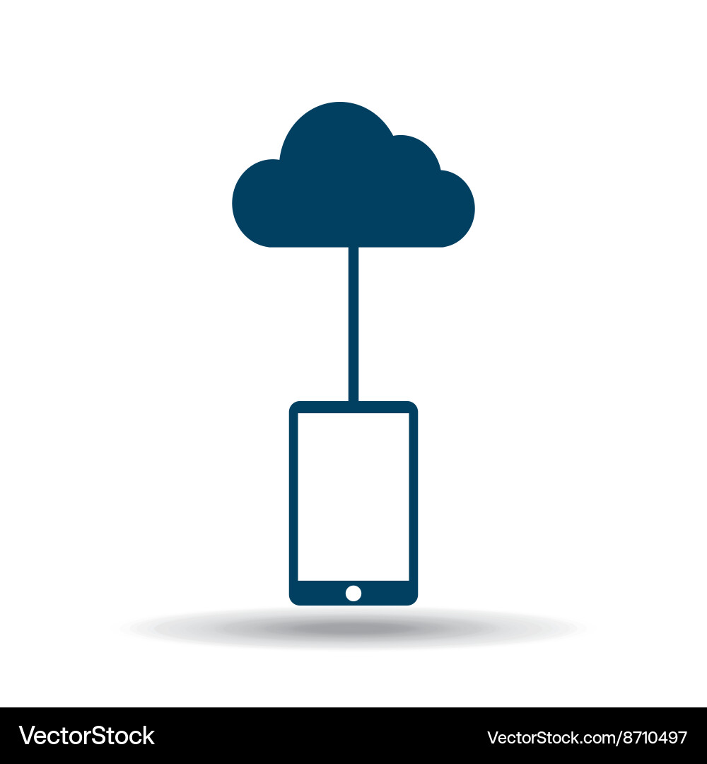 Cloud computing design Vector Image
