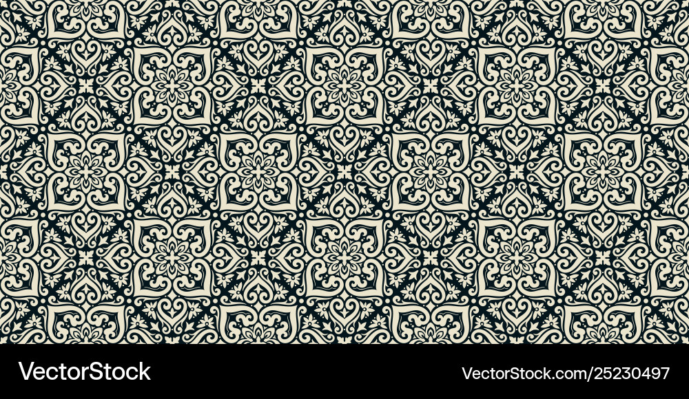 Damask seamless pattern background elegant Damask seamless pattern background elegant vector image