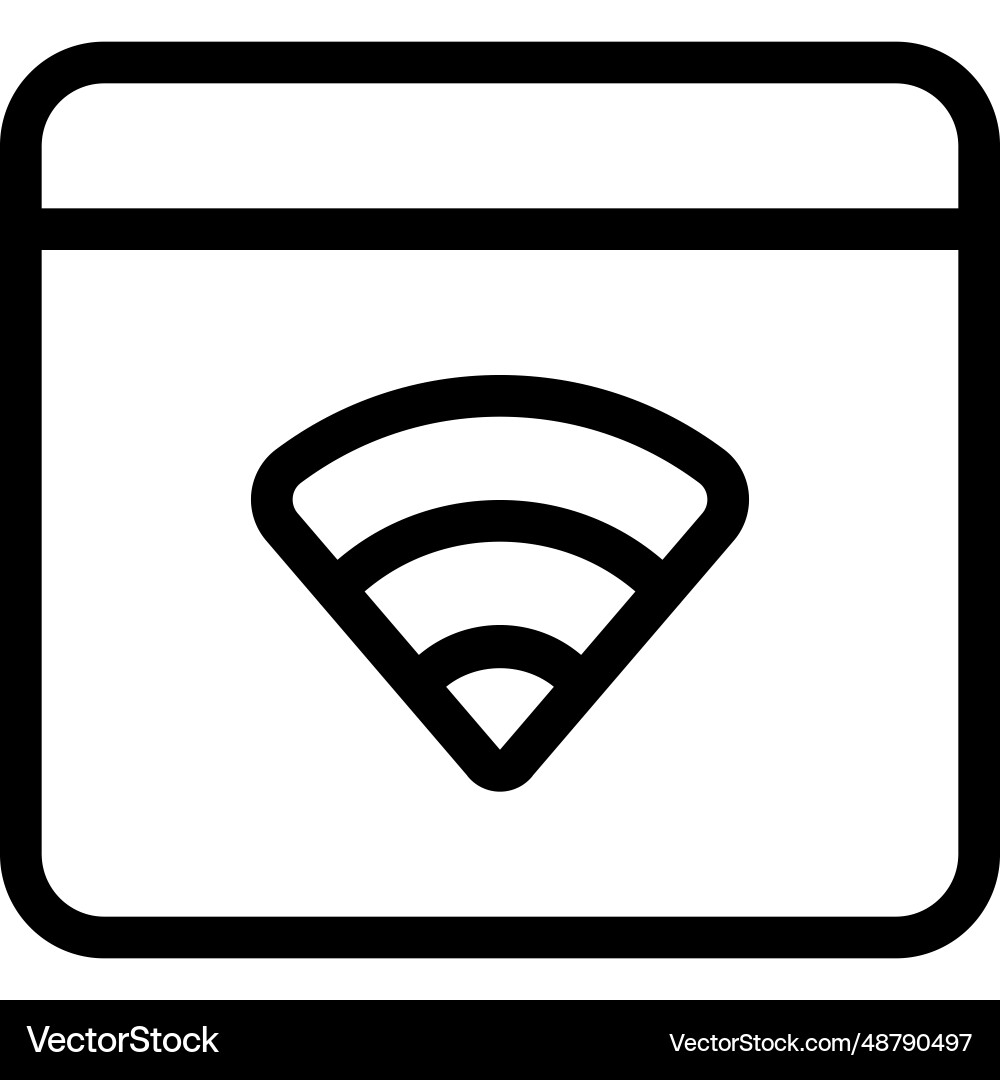 Desktop with wireless internet access vector image