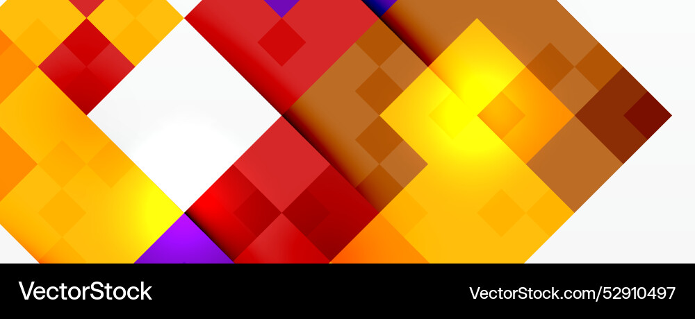 Dynamic colorful squares background Dynamic colorful squares background Vector Image