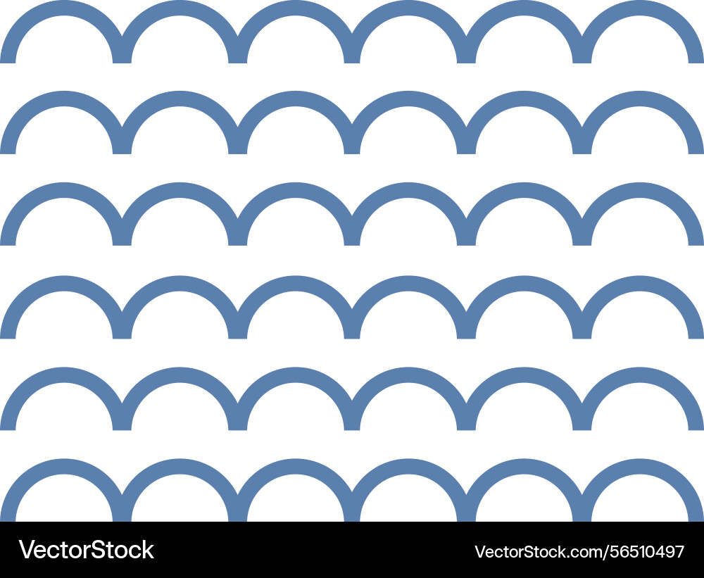 Geometric seamless wave pattern repeat Geometric seamless wave pattern repeat vector image