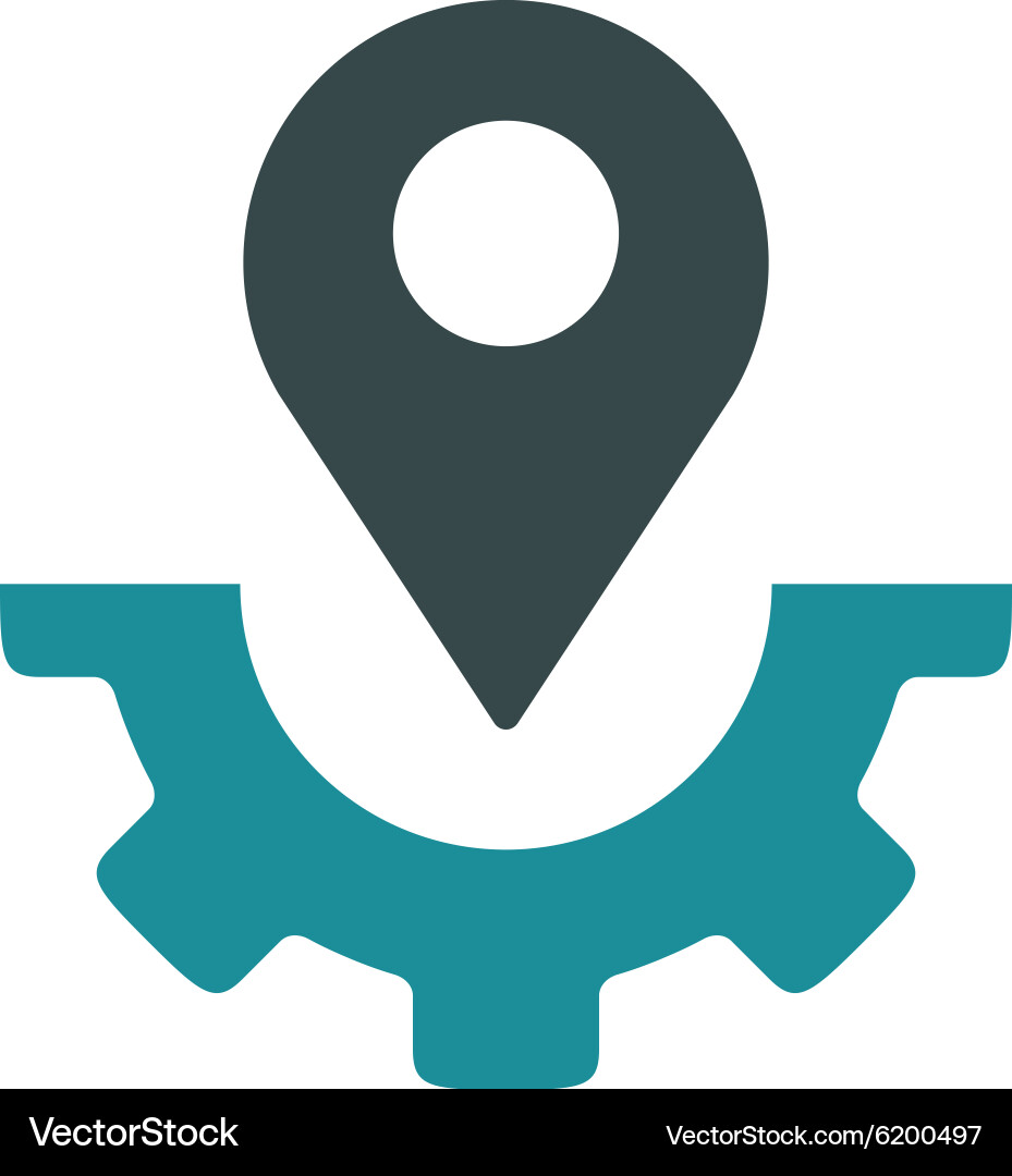 Service map marker icon Royalty Free Vector Image