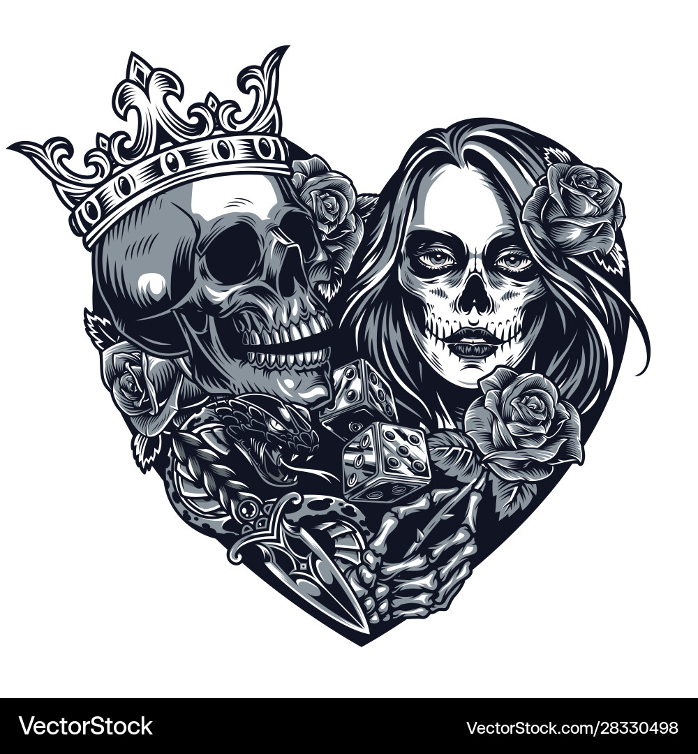 Tattoo Chicano Skull Vector Images (over 220)