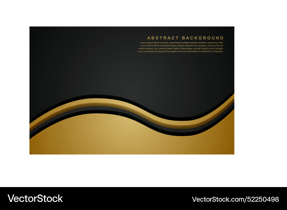 Elegant overlapping background with gold line Elegant overlapping background with gold line vector image