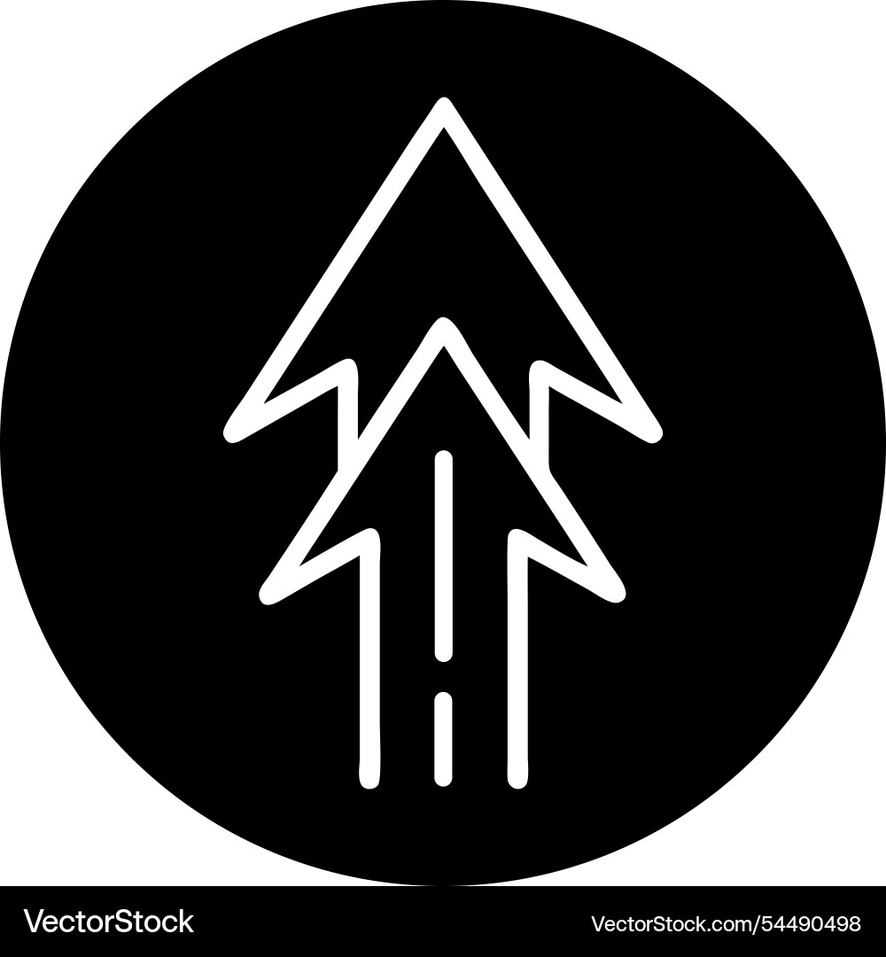 Fast forward or upload arrow icon Fast forward or upload arrow icon vector image