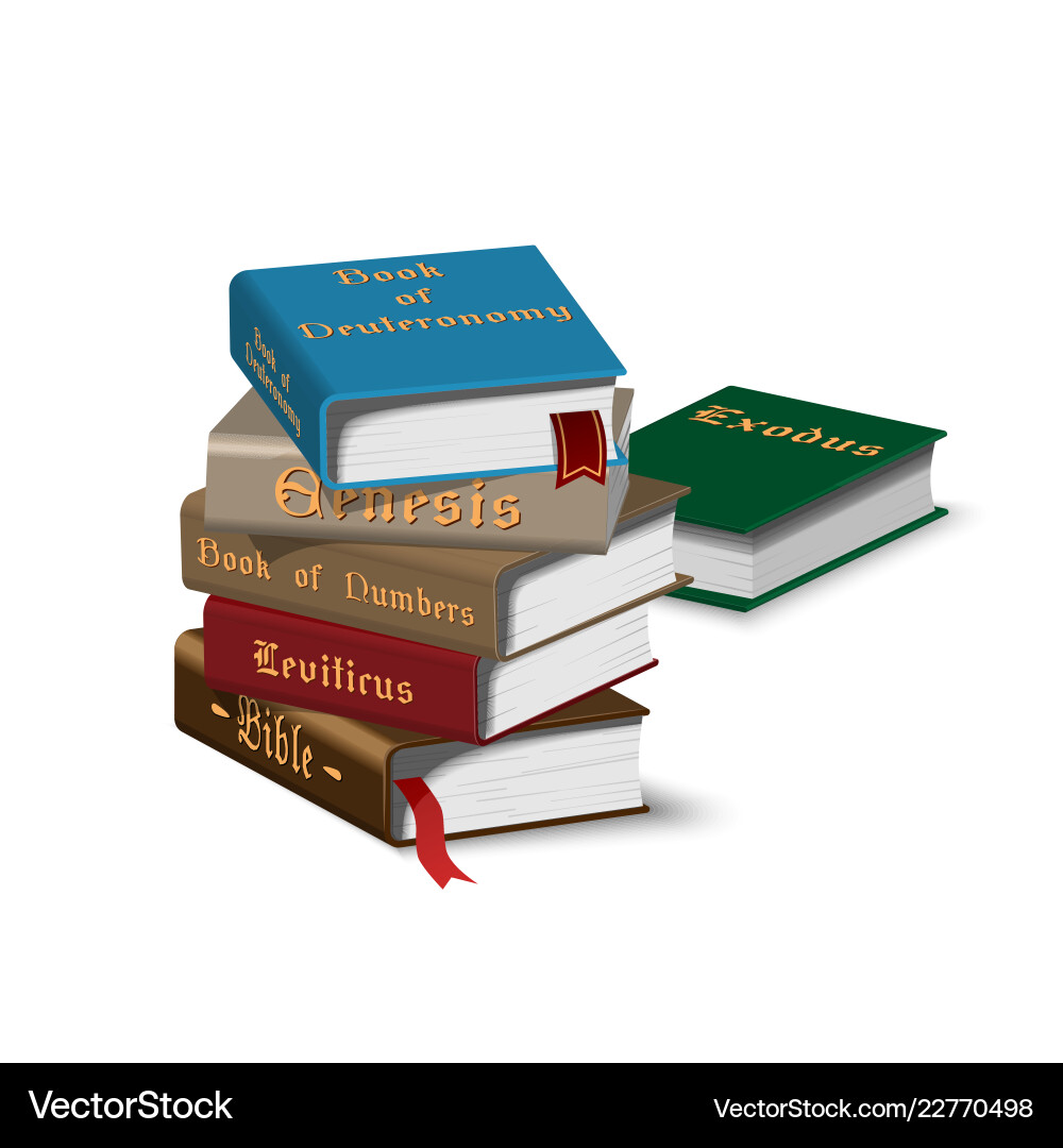 Heilige Bücher Stapel - Isometrisch Vektorbild