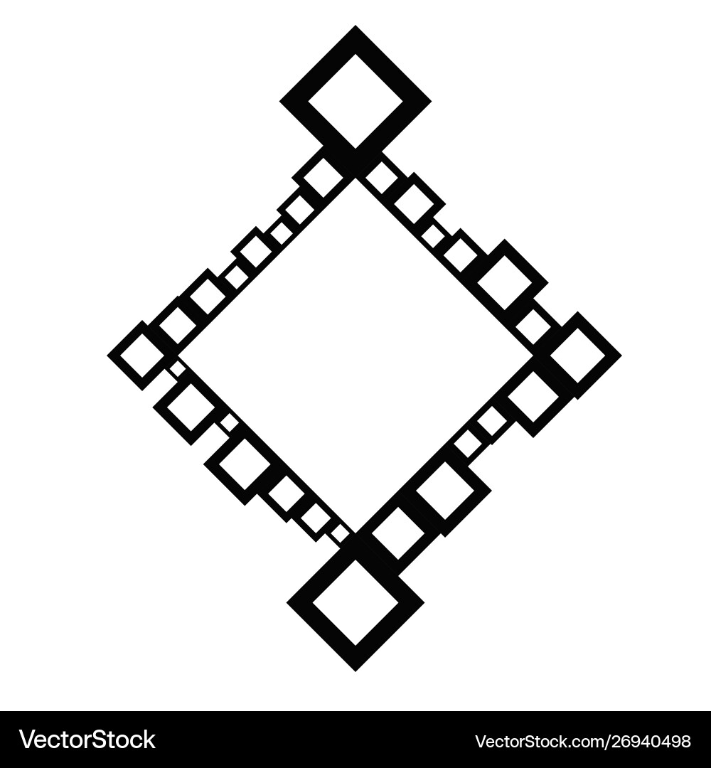Minimal modern abstract diagonal square badge Minimal modern abstract diagonal square badge vector image
