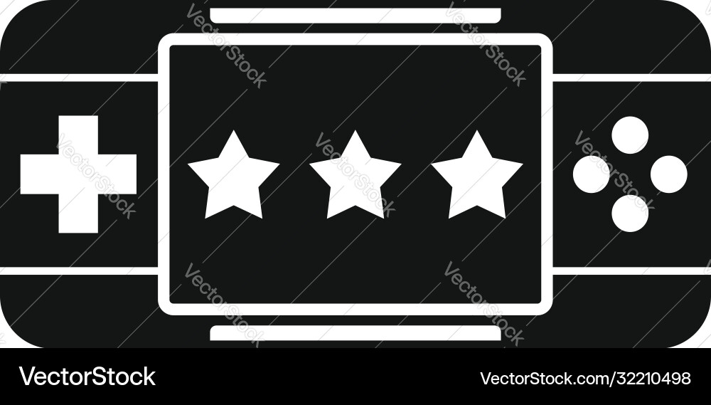 Portable game device icon simple style Portable game device icon simple style vector image