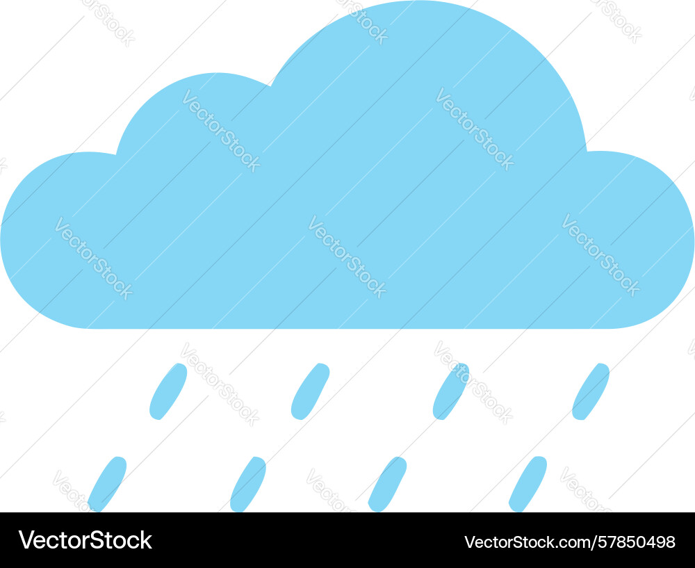 Rain cloud icon simple weather for digital use Vector Image